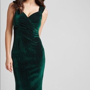 Emerald Velvet Sheath Dress